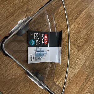 OXO SoftWorks Clear Shower Organizer with Black Trim